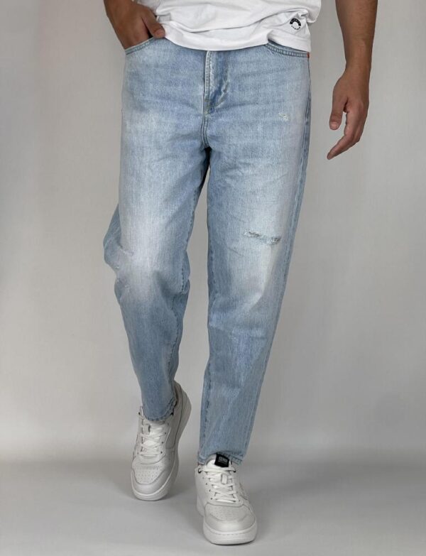 GIANNI LUPO Jeans chiaro mod over