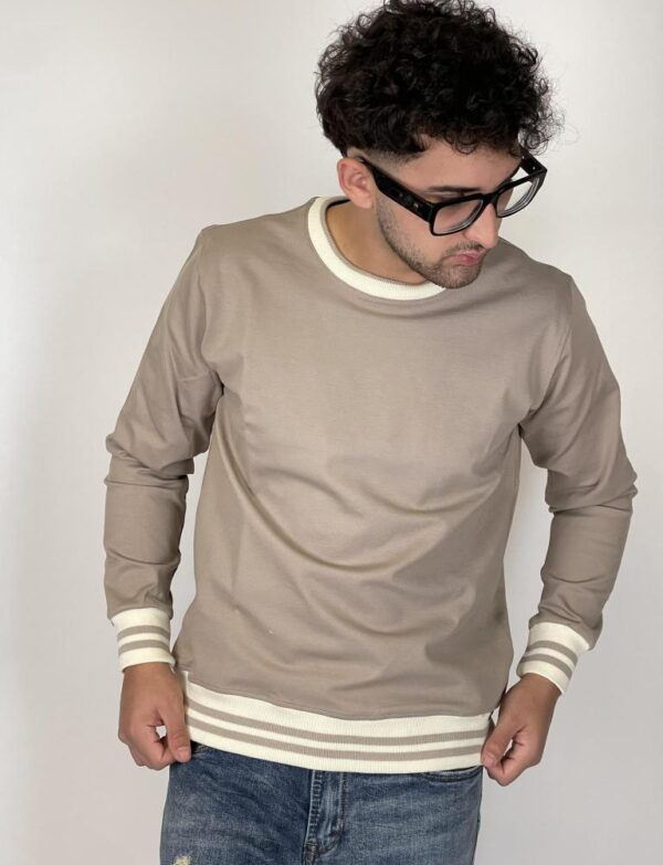 OVER-D Felpa jumper girocollo